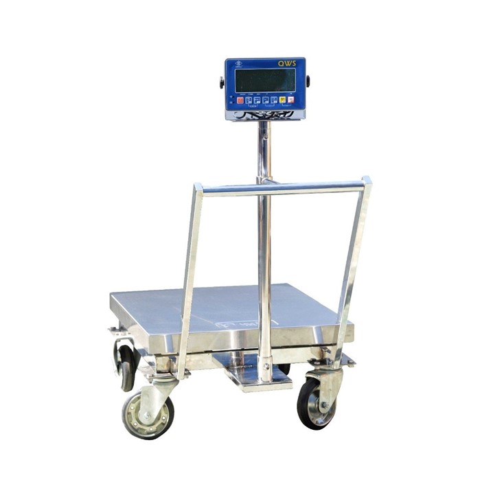 باسکول چرخدار تمام استیل 600 کیلویی مدل MB 601LSS – SB12 میزان بی نظیر