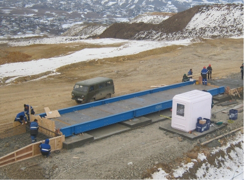 نصب فونداسیون باسکول جادهای