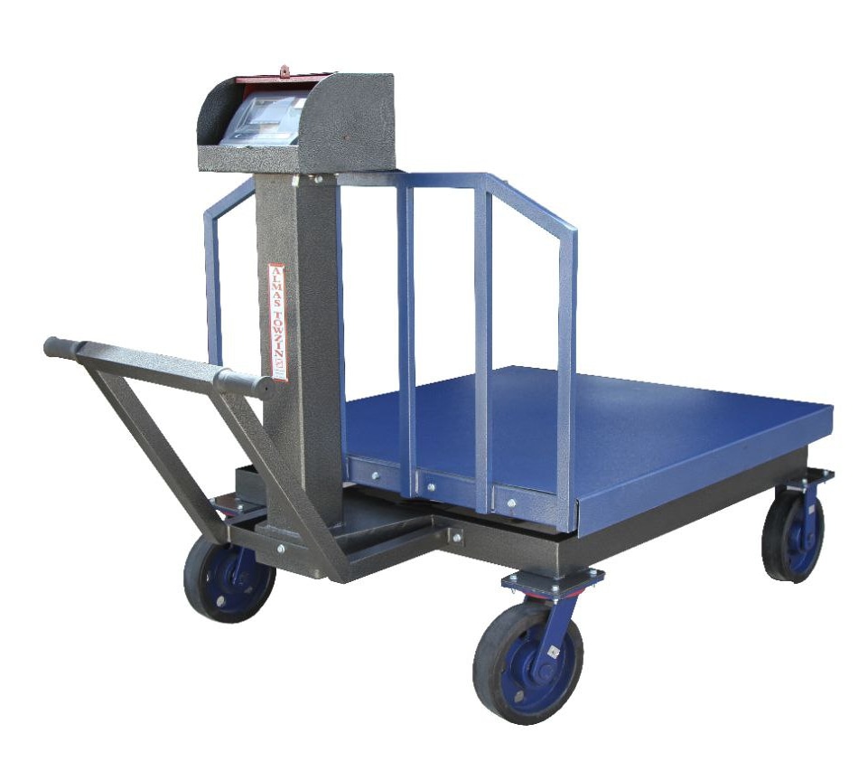 باسکول فلزی چرخدار و کابین دار 2000کیلویی الماس توزین مناسب مصارف صنعتی و کارگاهی