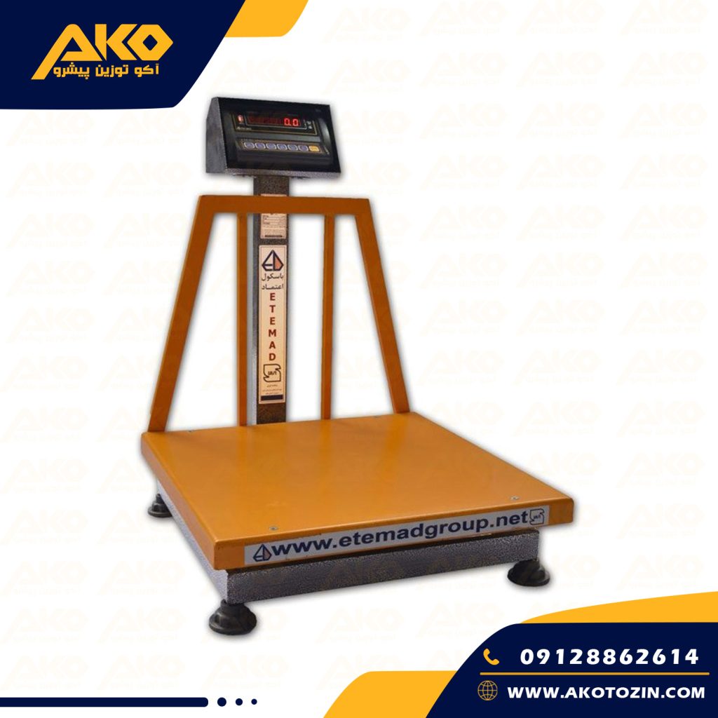 باسکول ثابت 500کیلویی سینی گالوانیزه اعتماد مدل 501