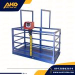 باسکول دامکش 4 لودسل قفس دار چرخدار ظرفیت 3تن نیکو